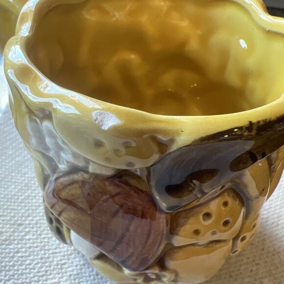 5 VINTAGE FRED ROBERTS CERAMIC MUSHROOM Tea Coffee Cup / Mug Yellow JAPAN 2303 - Picture 11 of 11